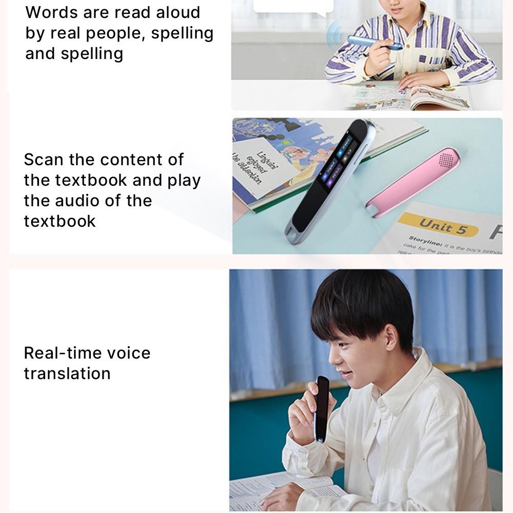 Portable Dictionary Translation Pen 1WAAC Hi-Fi Speaker 2.8-Inch HD Touch Screen Text Scanning Reading Translator Device