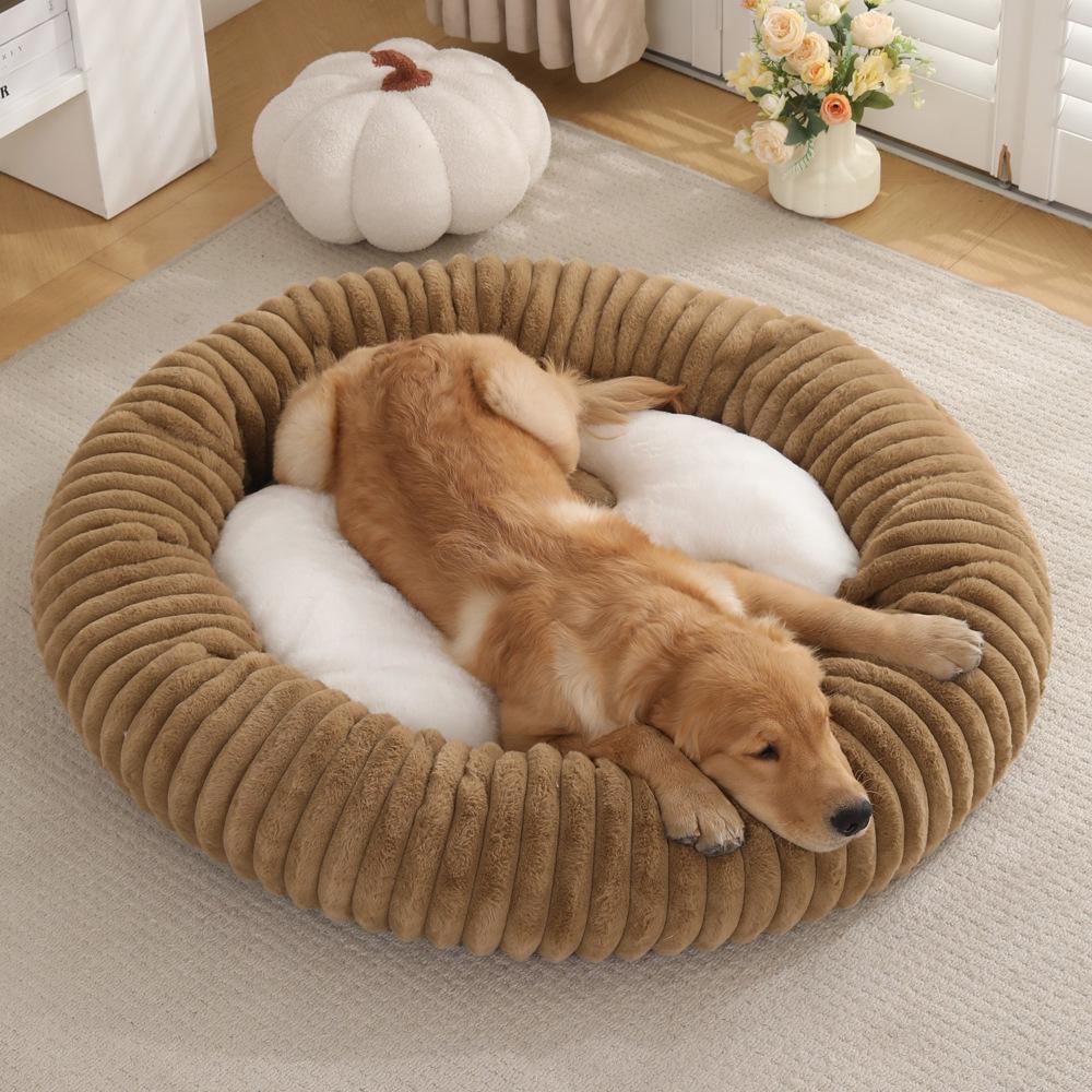 Kennel cat litter dog round pet litter dog bed winter warm pet bed dog supplies pet pad
