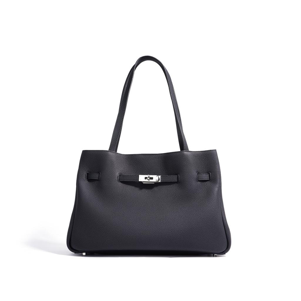 New High-end Niche Cowhide Bag Large-capacity Messenger Bag Tote Bag Women's Bag Shoulder Bag