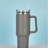 40oz Stainless Steel Car Cup Large Capacity with Straw Handle Double-Wall Vacuum Portable Insulated Cup