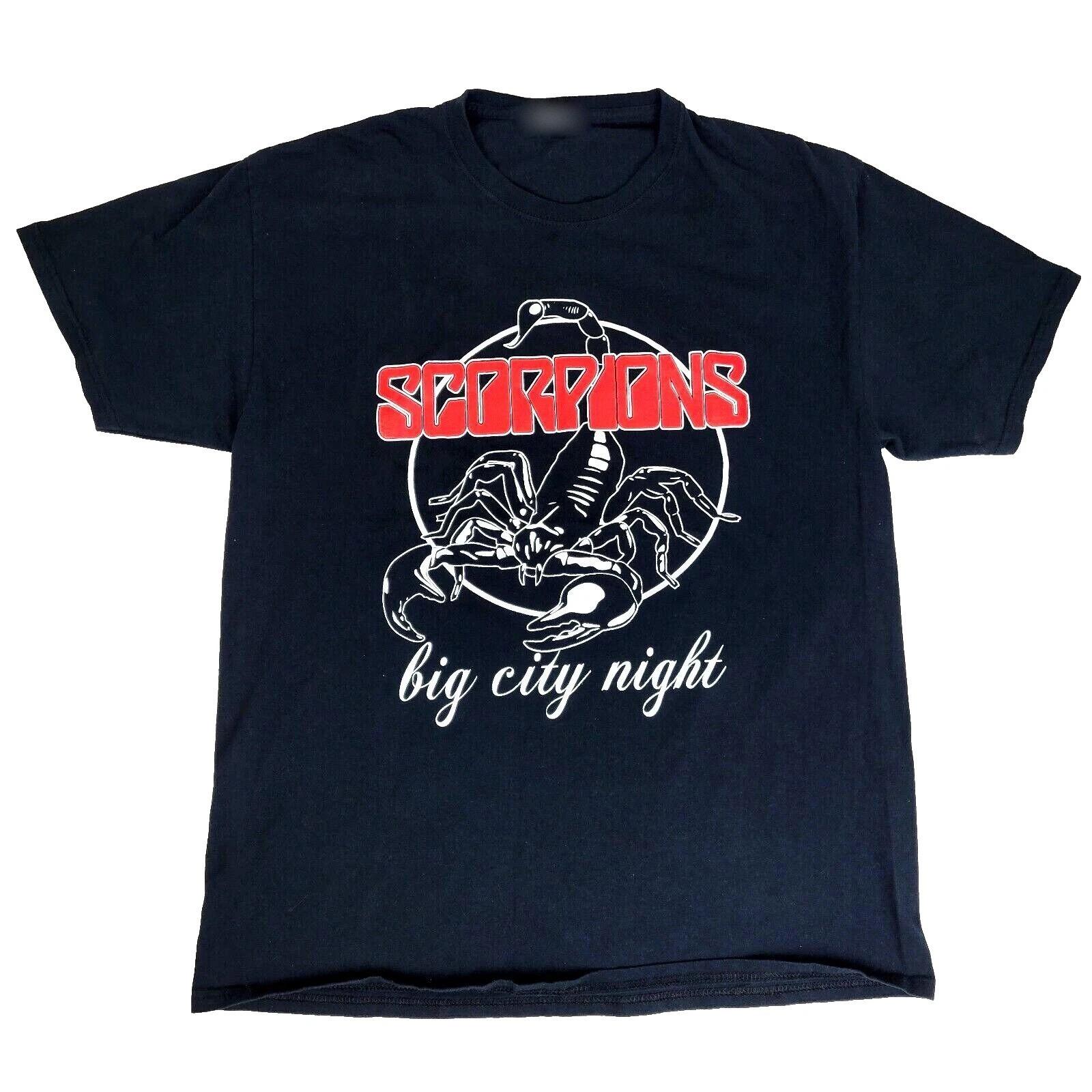 VTG Scorpions Big City Night Band Album T Shirt S to 5XL MI1085 S разноцветный