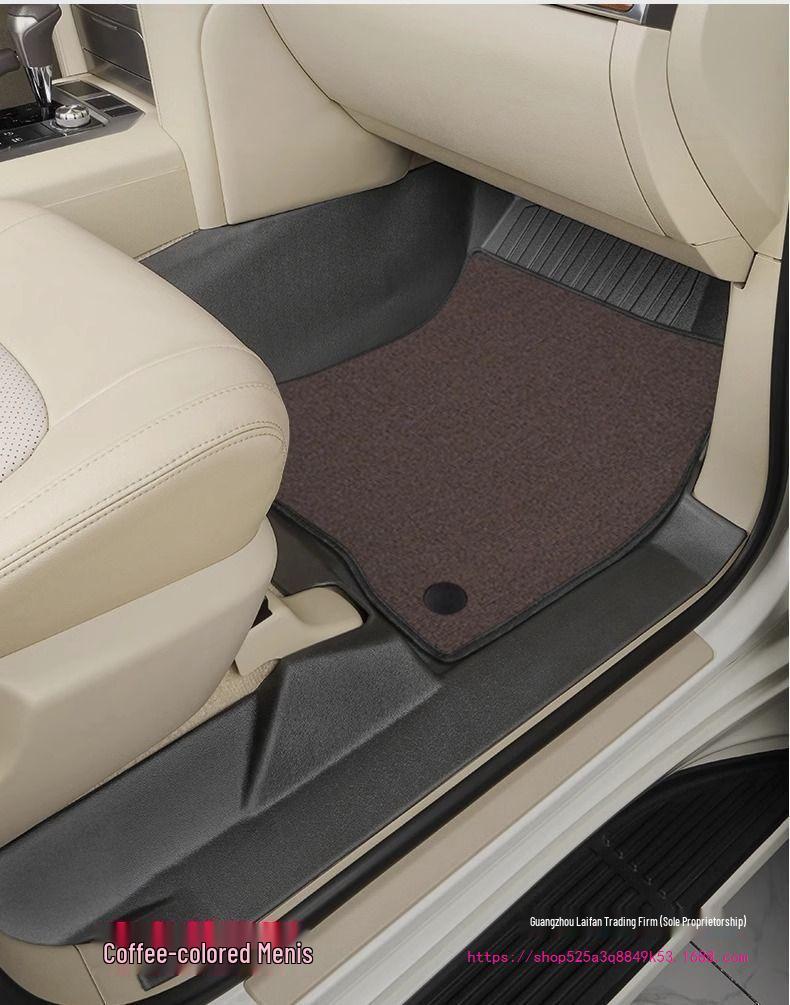 Waterproof Wear-Resistant Carpet Floor Mats for Toyota Land Cruiser LC200/LC300 Door Sills