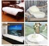 White Imitation Wool Plush Carpet for Bedroom & Living Room