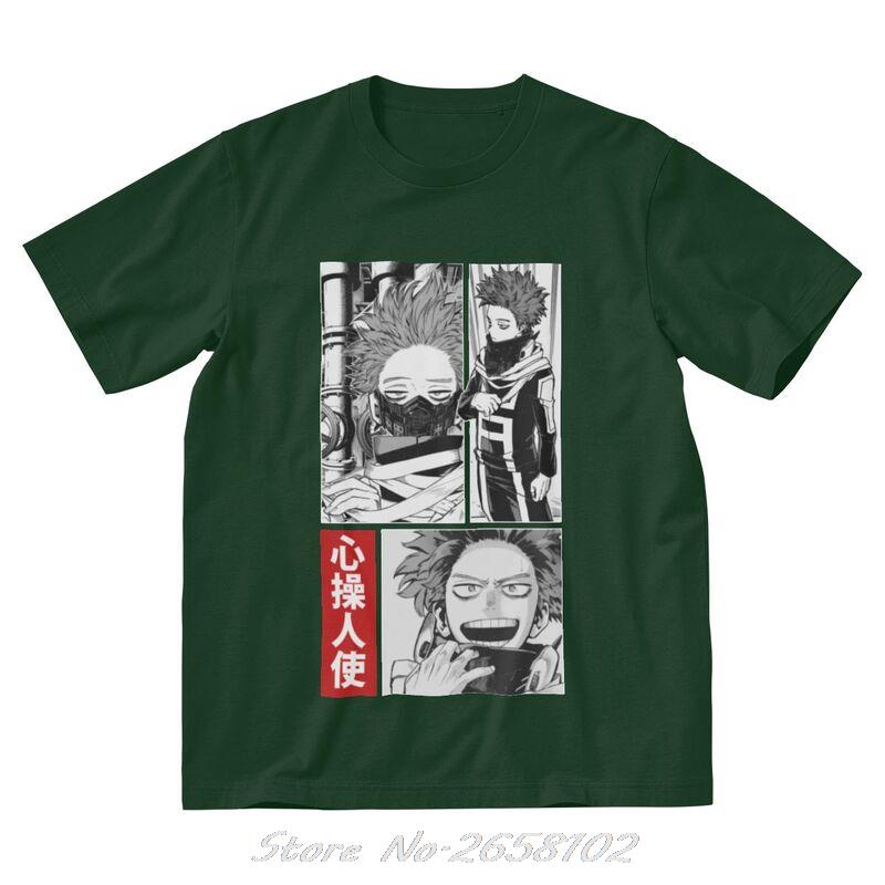Boku No Hero Academia T Shirts Men Cotton T-shirt Anime Manga Hitoshi Shinso Tee Tops Harajuku Streetwear Tshirts Gift