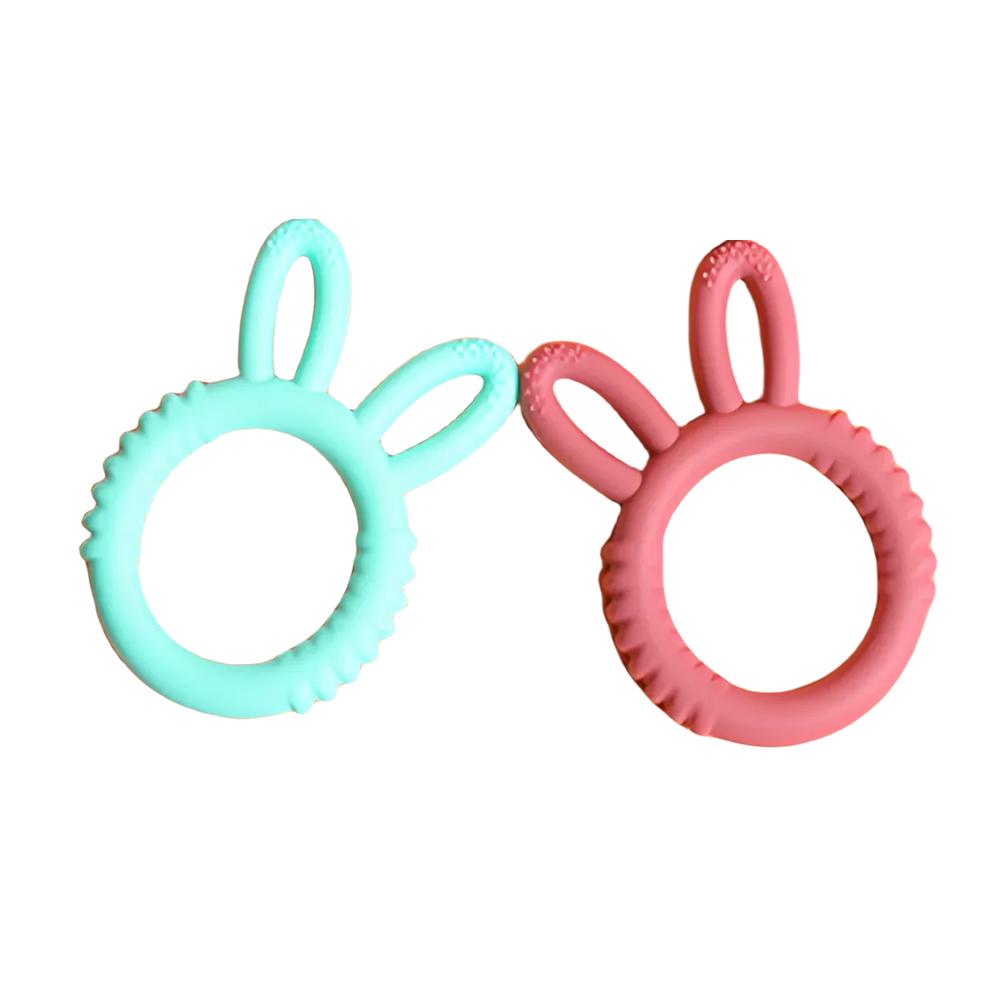 Non-Toxic Baby Silicone Teether Bunny Baby Pacifier Bite Happy Children Teething Toys Maternity & Baby Products