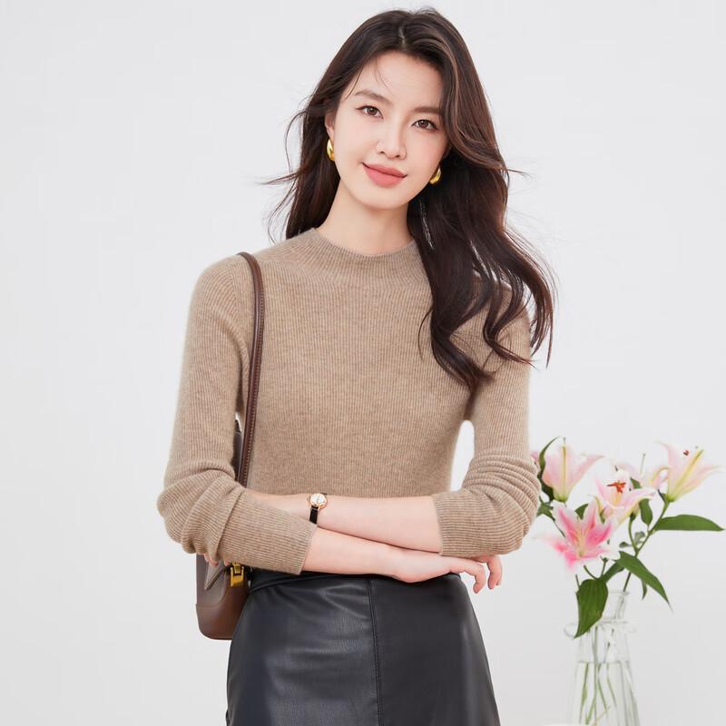 

Women s 2025 Autumn Round Neck Wool Blend Sweater M