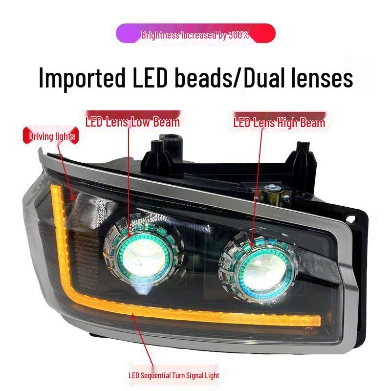 

SITRA HOHOW 380 Headlight Assembly: LED Dual-Beam Projector Headlight with Flowing Turn Signal Standard