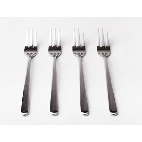 Bloom At Home Simple Glossy Tea Fork, 8 Pieces, Korean Popular Tableware