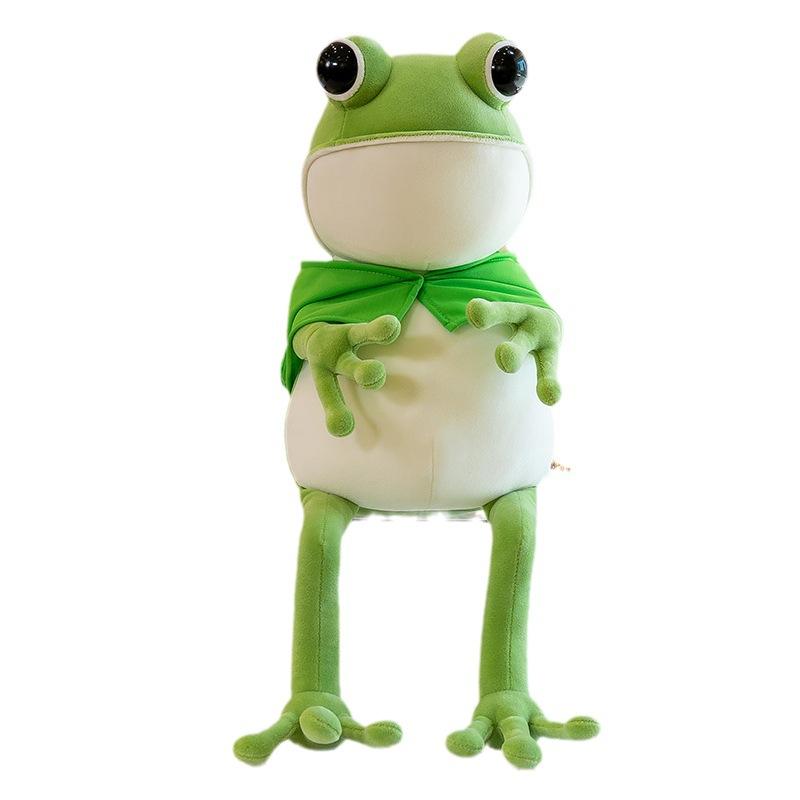 

Frog Plush Cape Toy Cushion Throw Pillow Sleeping Doll Room Decoration Gift Kids 45cm/17.72in