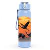 1PC Sunset Flying Eagle Pattern 750ml Color Plastic Sports Water Bottle Leakproof Flip Straw Lid Suitable for Sports Office Home Use