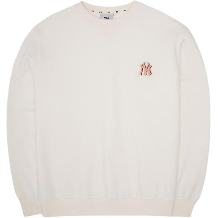 MLB Sweatshirts Unisex Cream Crew Neck Moderate Regular 3AMTB0526-50CRS