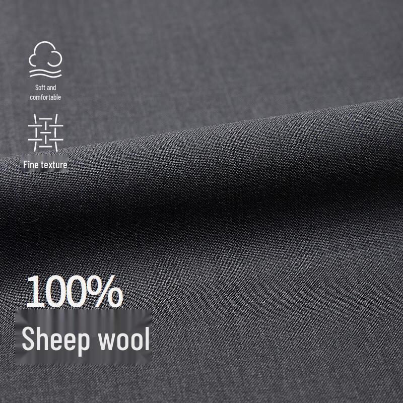 LESS 2025 Spring Collection Loose Wide-Leg Wool Trousers