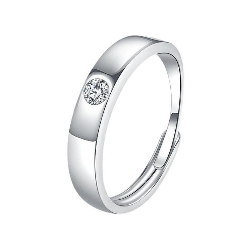TikTok Influencer Inspired Moissanite Six-Prong Wedding Ring for Women - One Carat Jewelry