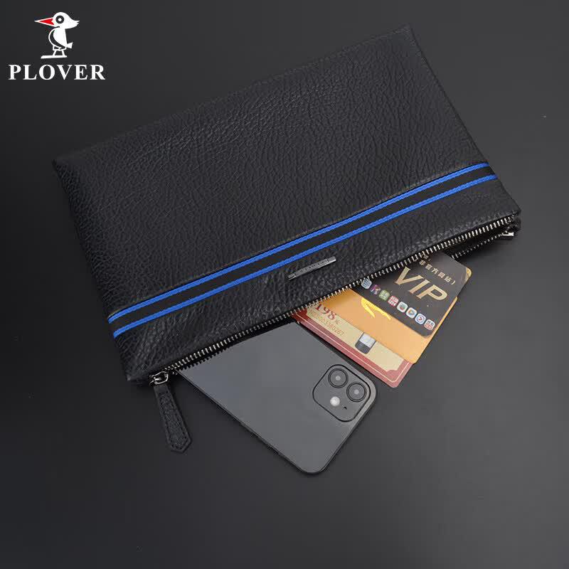 PLOVER Men's Leather Clutch Bag