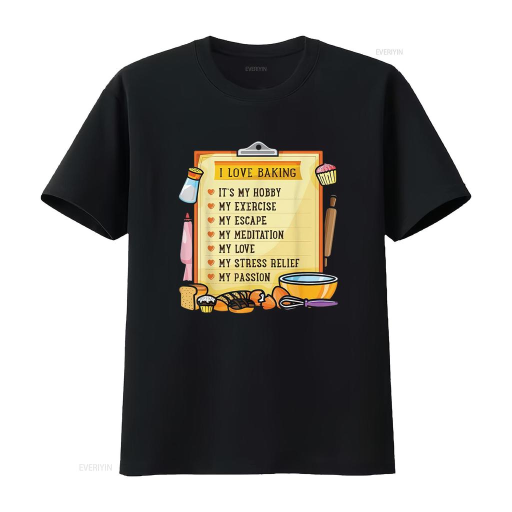 Baking Bakery Baker Lover Recipe Bread Mens T Shirt Black vintage Washed Top For Everyday Wear Versatile Breathable Soft Casual