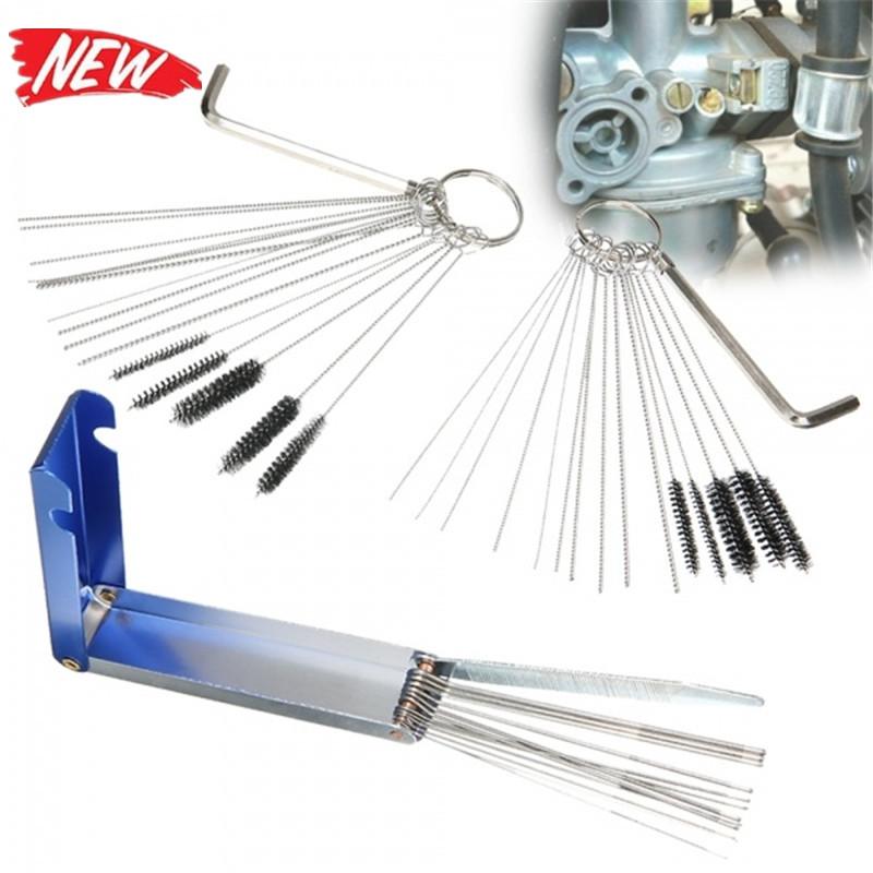 Buy Carburetor Cleaner 20 Needle 13 Wires 10 Brush Carb Dirt Cleaning