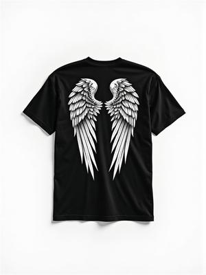 Angel Tshirt With Wings 2 On The Back