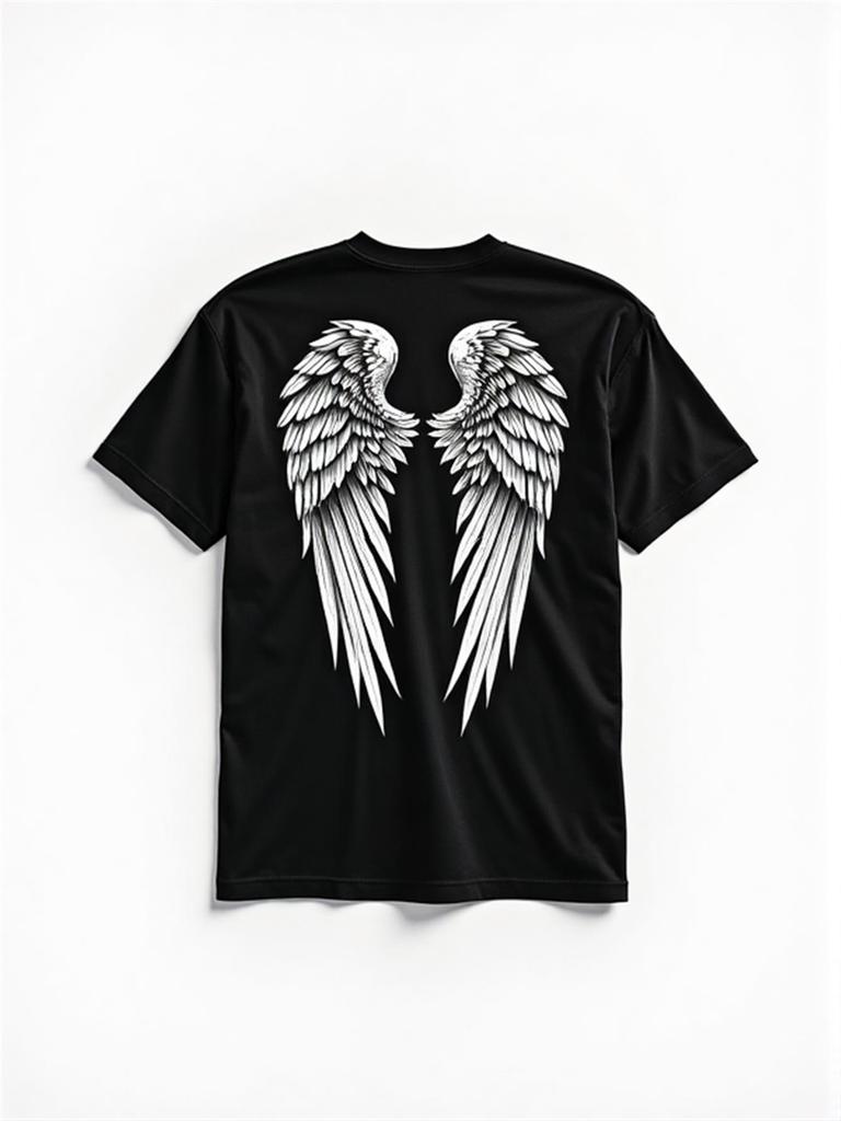 Angel Tshirt With Wings 2 On The Back