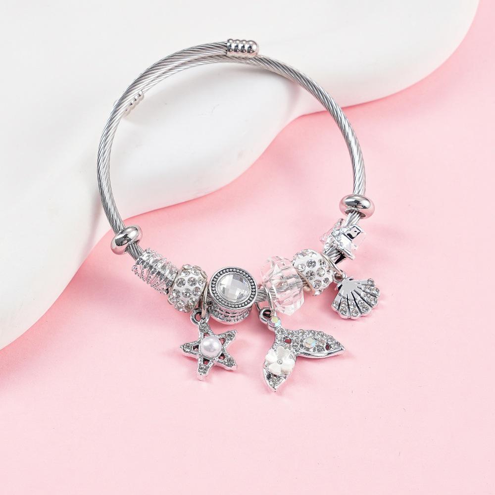 Fishtail Muschel Anhänger Armband - Luxuriöses europäisches & amerikanisches Design für Damen