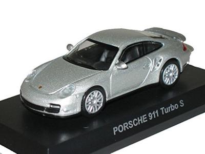 Kyosho Porsche Miniature Car Collection 5 Circle K Sunkus Limited Scale 911 Turbo S Single Item 1/64 (Silver)