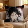 Anime Black Butler Gothic Art Cushion Cover Personalized Short Plush Soft Bedroom Sofa Home Decor Gift