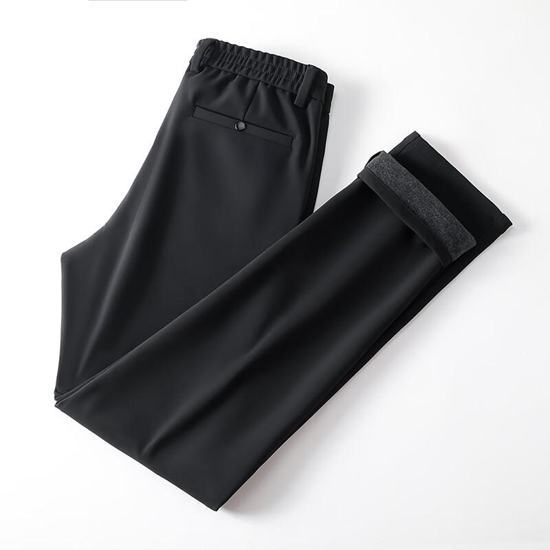 Antonio Men's Fleece-Lined Wool & Silk Casual Pants