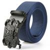 Men'S Nylon Belt Business Automatic Buckle Belt Casual Canvas Toothless Buckle Belt Strength Delivery