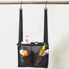 With 2 Hooks Hanging Mesh Bag Practical Bath Storage Bag Durable Shower Organizer  Bathroom