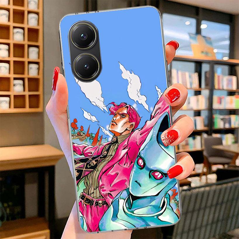 JoJo Kira Yoshikage Killer Queen Phone Case For Xiaomi Poco F7 Ultra X7 X6 X5 Pro M7 Redmi 15C 15 13C 13 12C 12 10C 10 9A 9C 9T