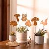 8pc Animal Silhouette Plug-in, Flower Pot Wrought Iron Decorative Garden Ornaments