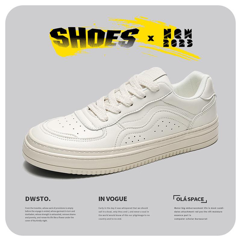 

2025 new spring thick-soled heightening little white shoes men s versatile sports and leisure big head shoes board shoes trendy shoes A- 1189 39 бежевый