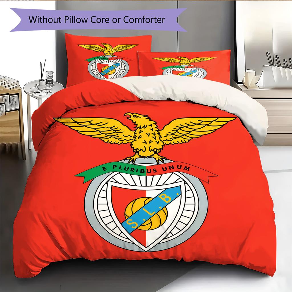 S.L. Set Copripiumino Trapuntato Modello Benfica Decorazione per la Casa Regalo (1 * copripiumino + 2 * federe senza imbottitura)