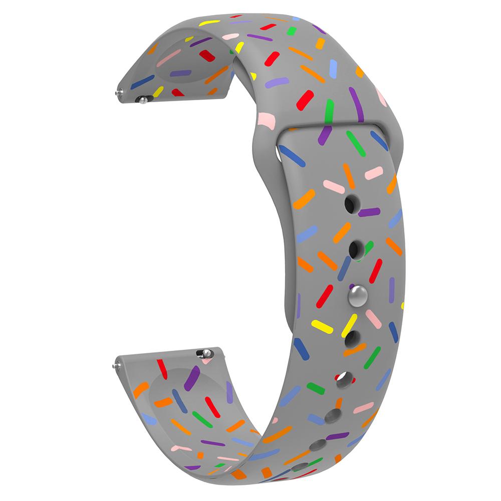 

Quick Release Watch Band for Garmin Venu/Sq/Sq 2/2 Plus,Silicone 20mm Printed Color Dot Replacement Bracelet Grey