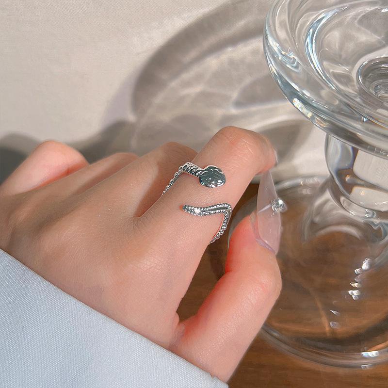 Adjustable Heart Ring: Women's 925 Sterling Silver, Retro Minimalist Style, Index Finger Fashion