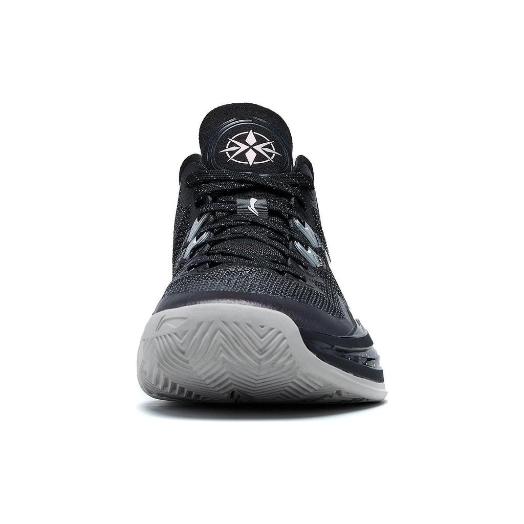 Li Ning Liren 3 V2 Obsidian Cushioning Low top Basketball Shoes Men's Night Black ABAT057-7
