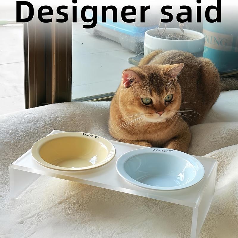 Ceramic Pet Cat Bowl Pet Drinking Water Feeding Bowl Ceramics Cat Food Dog Food Utensils Cat Dog Pet Supplies Accessories