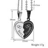 Splicable Heart Best Friends Necklace - Stainless Steel Friendship Jewelry