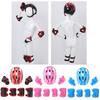 Casco da Bicicletta per Bambini con Set di Attrezzatura Protettiva Sportiva Ginocchiere Gomitiere Polsiere per Skateboard Ciclismo Monopattino