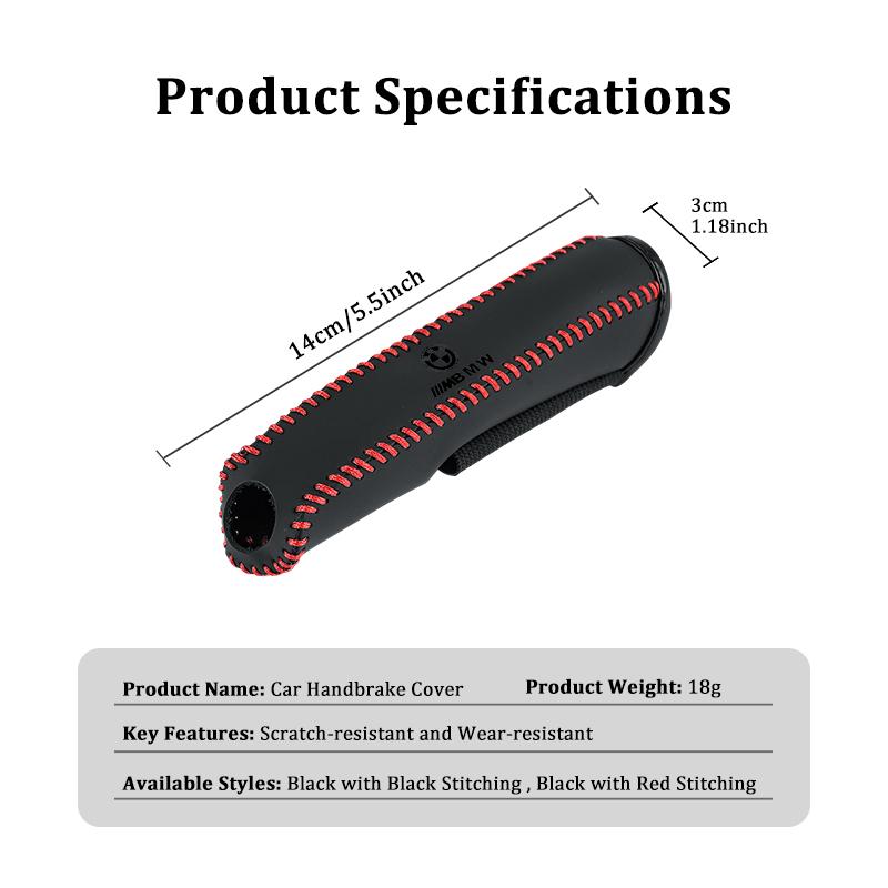 Universal Car Hand Sew Handbrake Sleeve Brake Lever Protection Cover For BMW M3 M5 E36 E39 E46 E60 E61 E64 E70 E71 E80 E85 E87