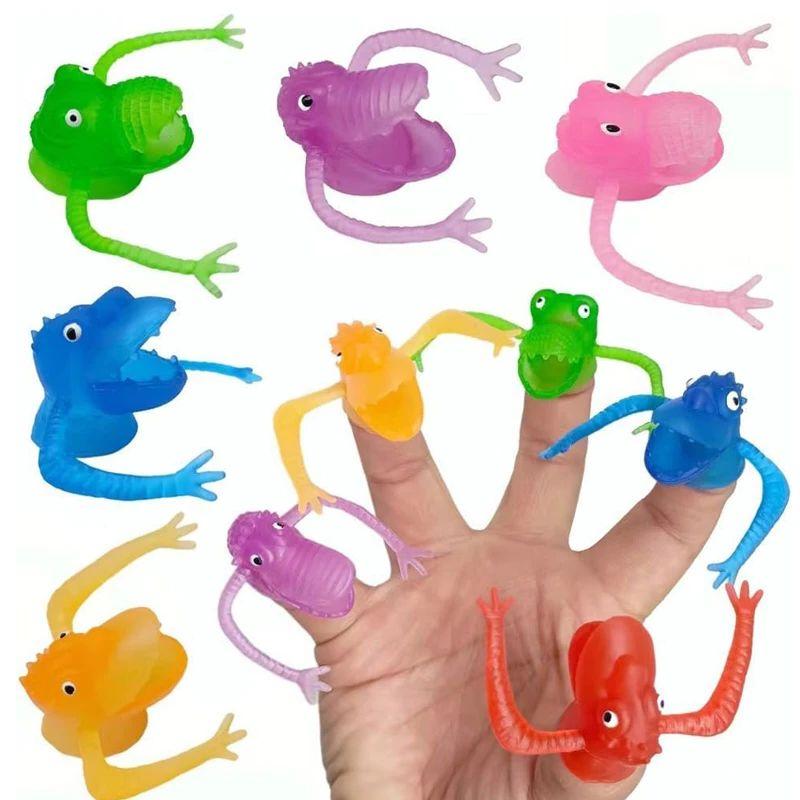 Interesting 10Pcs Dinosaur Finger Puppet Children'S Girls' Birthday Party Favorite Novelty Gift Birthday Gift Children'S Guests