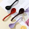 1-Piece Asian Soup Spoon, Ceramic Chinese Style Spoons Ramen Spoon Retro Porcelain Spoon, 6.5 inches