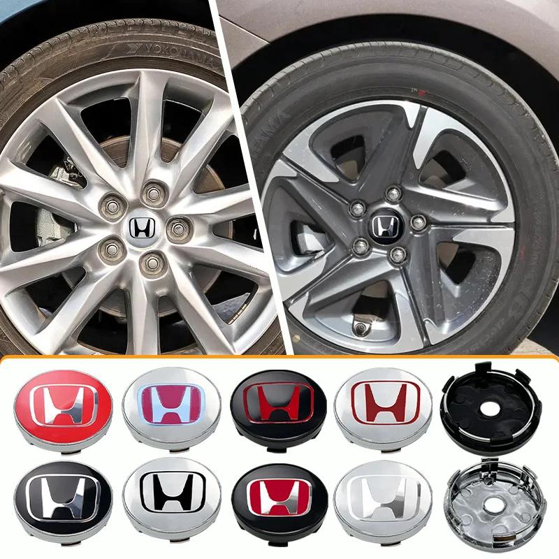4pcs 56mm 60mm Car Wheel Center Hub Center Cap Rim Hub Dustproof Cover Emblemem For Honda Accord CRV XRV Civic Odyssey ahn256