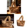 Japanese Cartoon Plush Bear Shoulder Bag With Storage For Daily Use