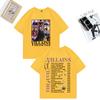 Villains Evil Tour Graphic vintage classic T Shirts Hip Hop Casual 100 Cotton short sleeve tshirt Summer clothes Oversized Tee