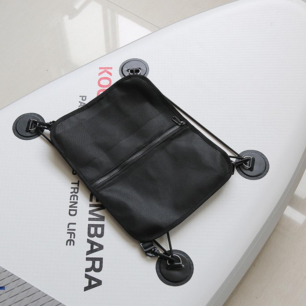 Stand Up Paddleboard Mesh Bag PU Paddleboard Deck Bag Waterproof With Adjustable and Fixed Buckle Outdoor Surfing Accessories