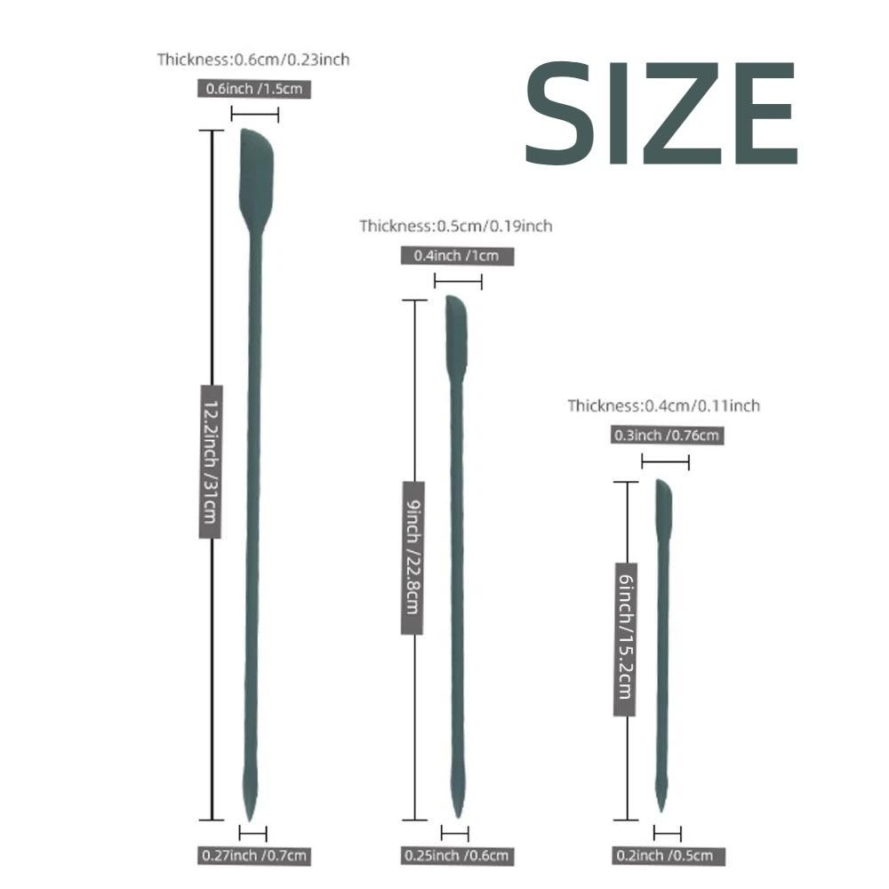 3Pcs/Set Multiple Sizes Silicone Spatula Tool Heat Resistant Mini Jam Spatula  Kitchen Applications