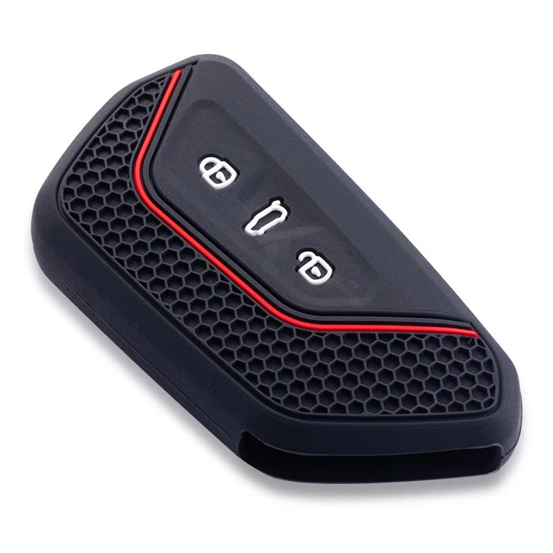 Car Key Case For Vw Golf 8 Mk8 Gti Gtd R Id3 Id4 Decoration Silicone Car Key Case Fob Holder Cover Trim Car Accessories