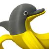 Banana Dolphin Ornament Banana Design Statue with Dolphin Inside Banana-themed