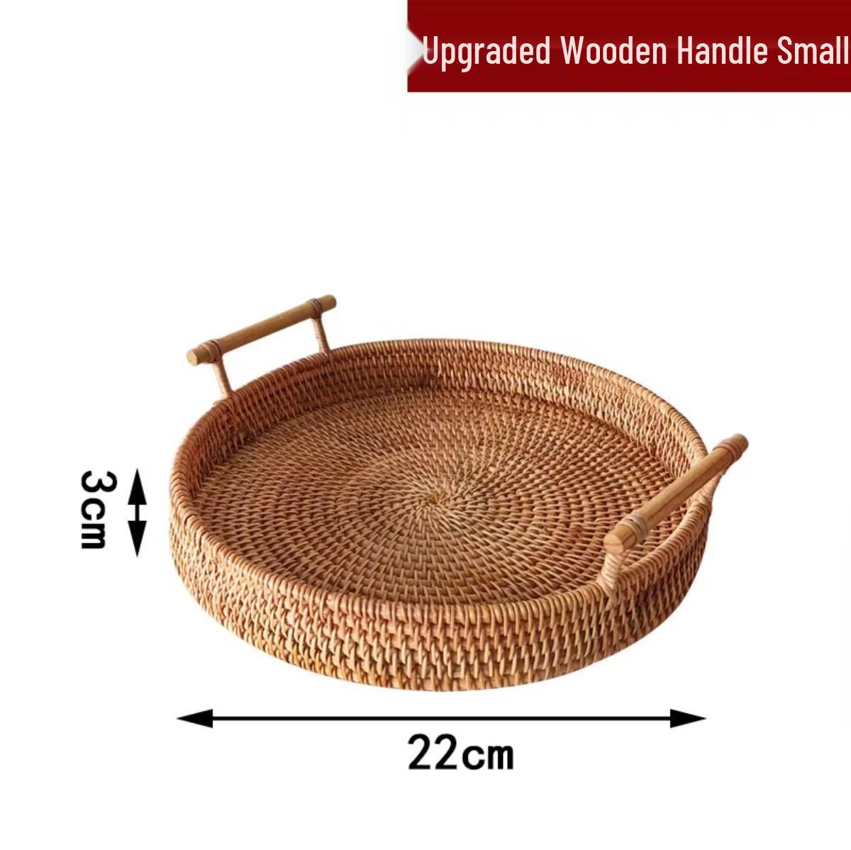 

Handmade European-Style Woven Bamboo Basket: Versatile Storage for Pastry, Vegetables, Steamed Buns, or as a Living Room Tray.