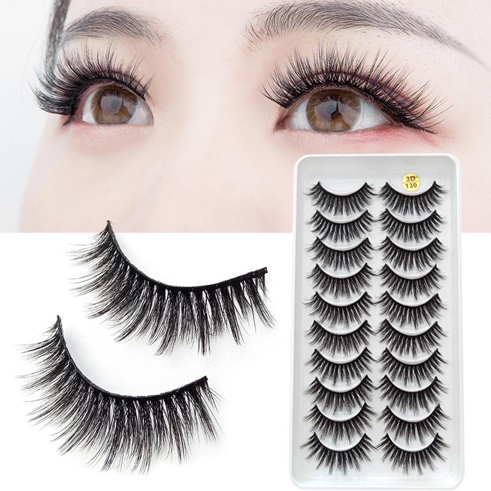 False Eyelashes Makeup 3D Thick Curled Eyelashes with Tapered End for Festival Gifts Choices